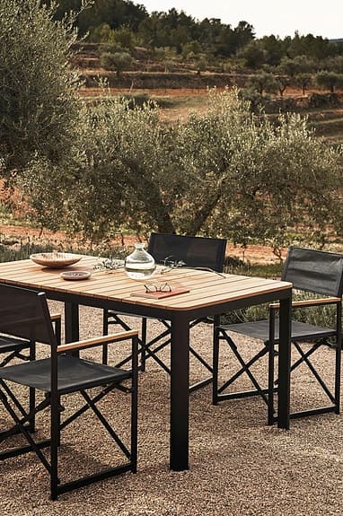Kave Home - Bona Matbord 8 platser i teak/metall