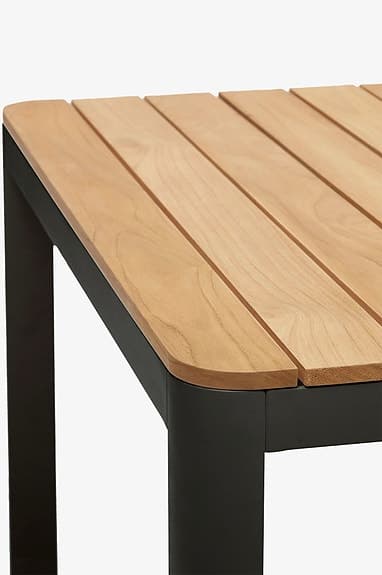 Kave Home - Bona Matbord 8 platser i teak/metall