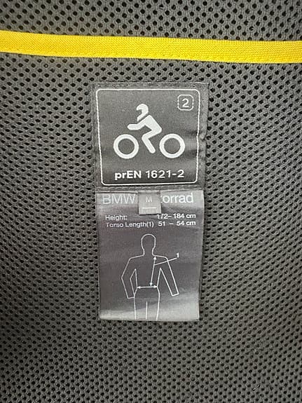 BMW Motorrad Rückenprotektor 2 ryggskydd storlek M