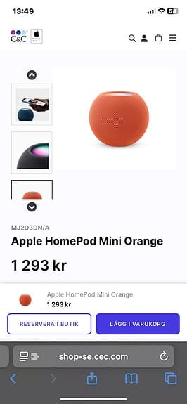 Högtalare/HomePod mini