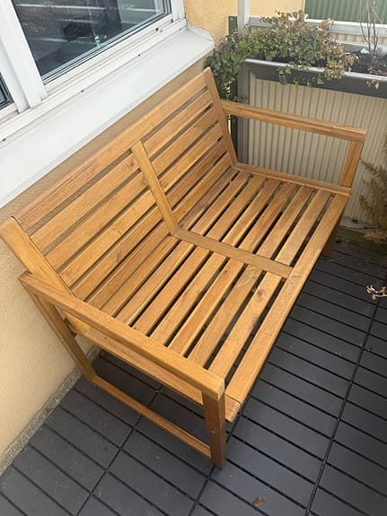 Ikea NÄMMARÖ bänk trä brun