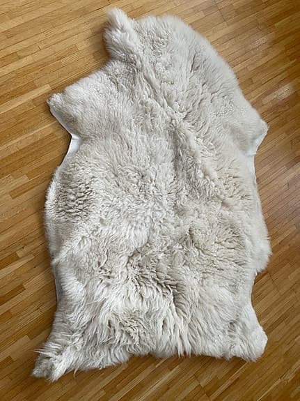 &Tradition fårskinnsmatta vit