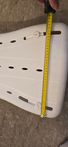 Etac badbräda vit plast 69 cm med handtag