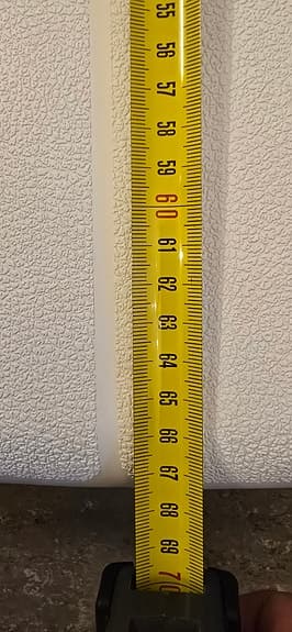 Etac badbräda vit plast 69 cm med handtag