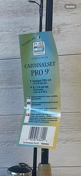 Abu Garcia Cardinal Set Pro 9 haspelset 9’ korkhandtag