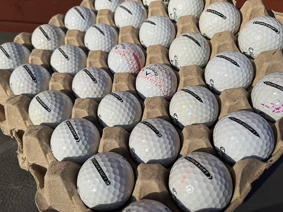 30 st Callaway supersoft golfbollar i bra skick