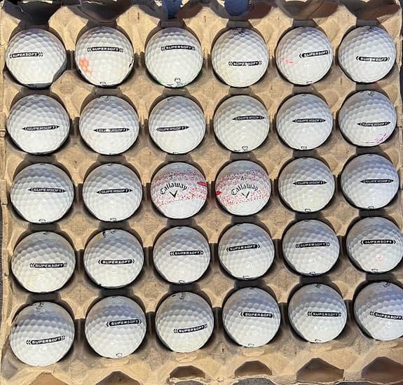 30 st Callaway supersoft golfbollar i bra skick