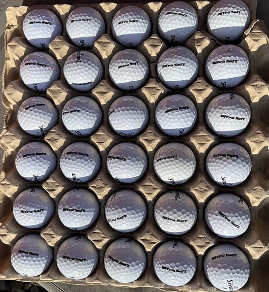 30 st Spalding ultra soft golfbollar i bra skick