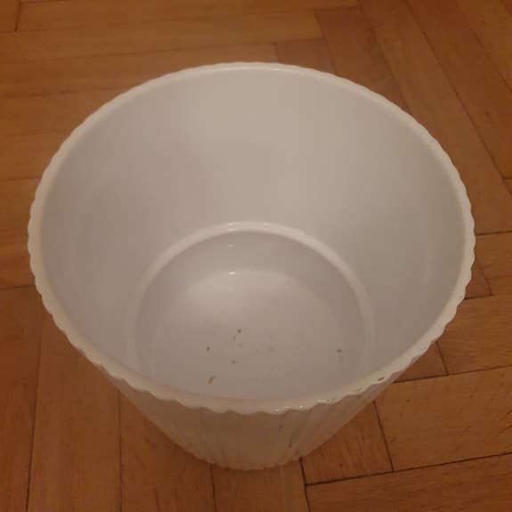 Vit kruka I keramik Ø 22 cm