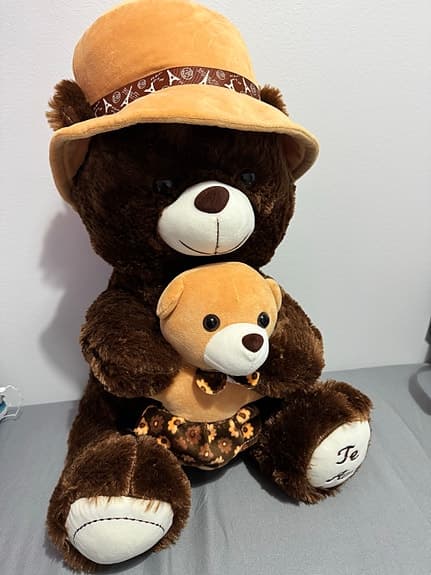 Teddy/ nallebjörn mjukisdjur brun