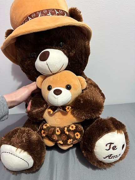 Teddy/ nallebjörn mjukisdjur brun