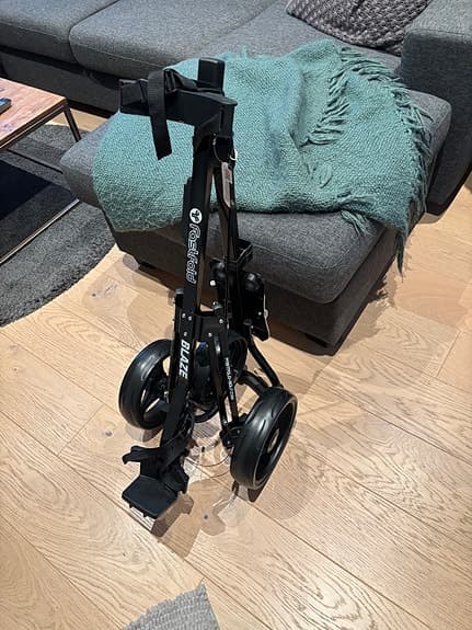 Fast fold blaze  golfvagn 3-hjul svart