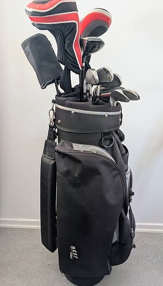 Best Golf golfset med bag svart höger