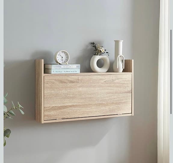 Väggbord, fällbart, ek