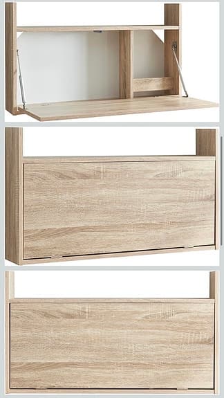 Väggbord, fällbart, ek