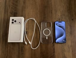 (90%) iPhone 15 Pro Max djupblå