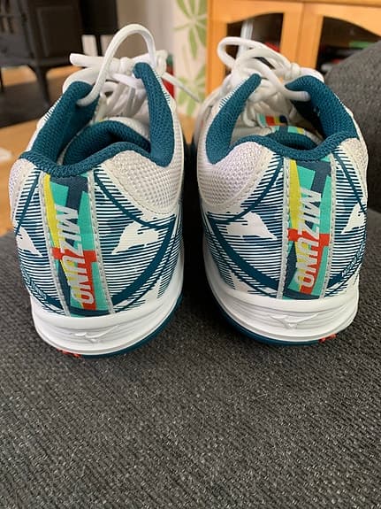 Nya Mizuno Break Shot 3 Padel/tennisskor vit blå orange storlek 40