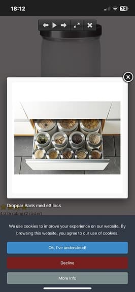 IKEA förvaringsburkar glas med lock