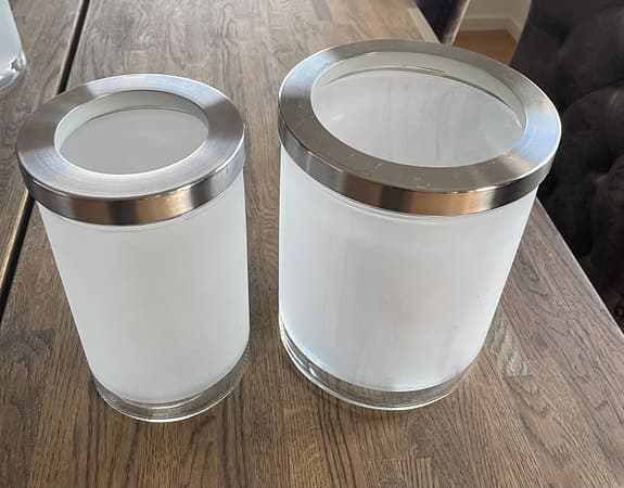 IKEA förvaringsburkar glas med lock