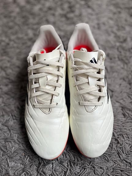 Adidas Copa Pure fotbollsskor vit röd svart i stl 38 2/3