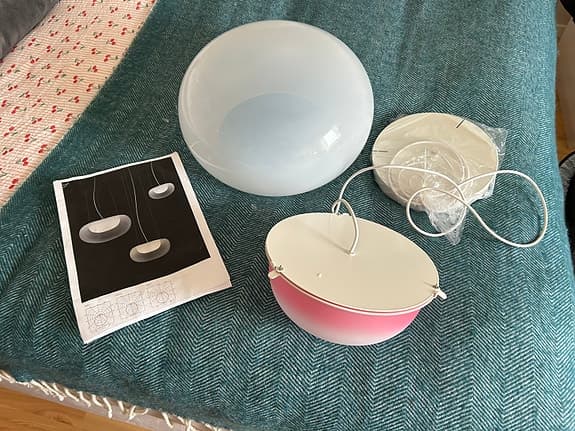 Taklampa Mist från Zero Lighting  glas