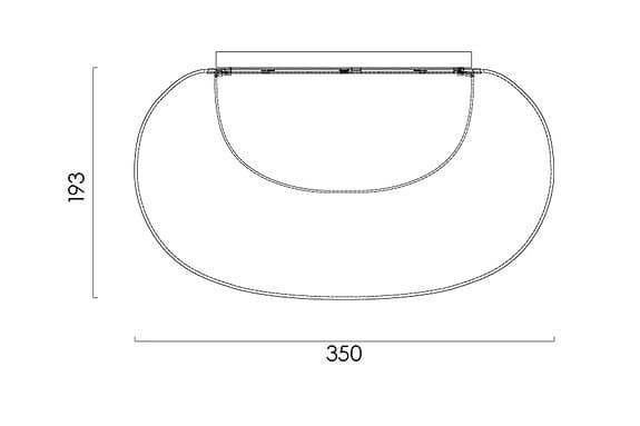 Taklampa Mist från Zero Lighting  glas