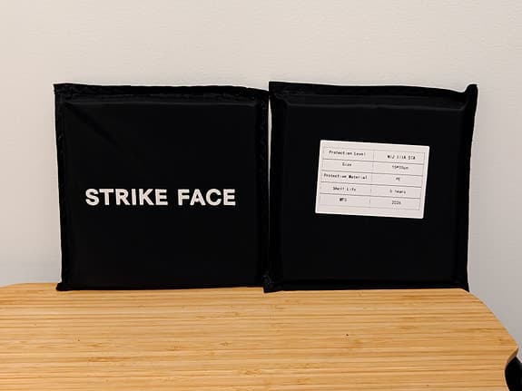 2st NordHaven NIJ IIIA Soft UHMWPE 15x15cm Bulletproof/Skottsäkra Side Plates