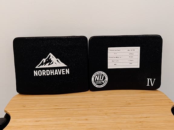2st NordHaven NIJ IV Silicon Carbide 15x20cm Bulletproof Side Plates (Polyurea)