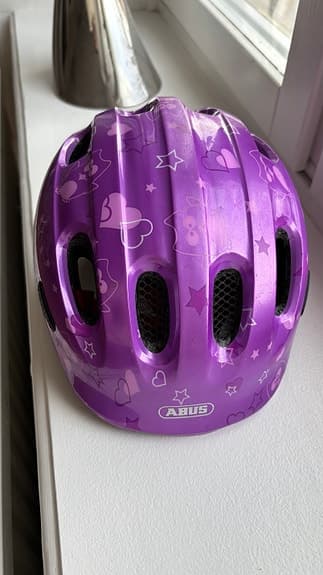 Abus cykelhjälm barn lila