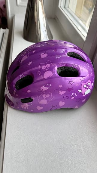 Abus cykelhjälm barn lila