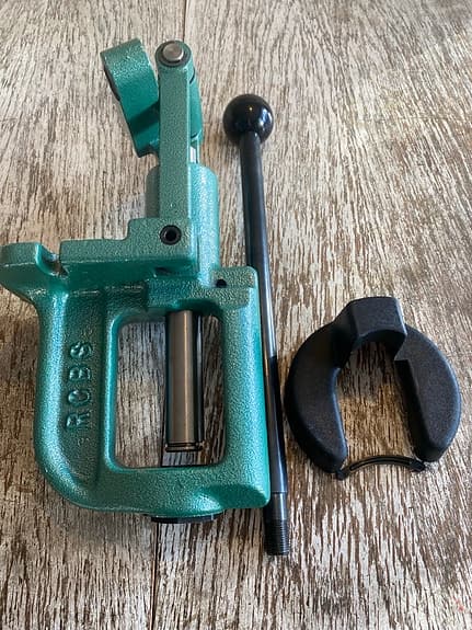 RCBS Rock Chucker Press omladdningspress grön metall