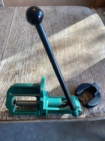 RCBS Rock Chucker Press omladdningspress grön metall