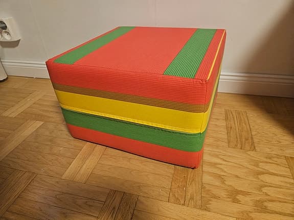 Retro randig missoni puff pall 1970 tal