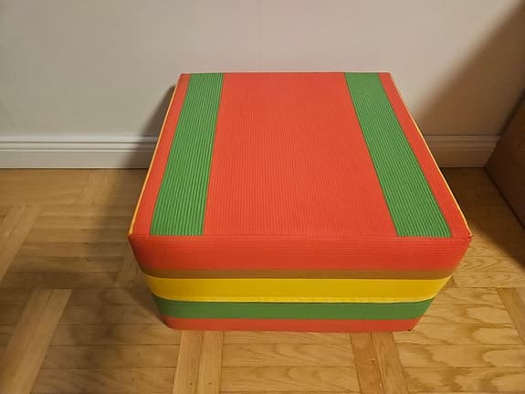 Retro randig missoni puff pall 1970 tal