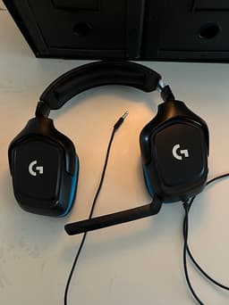 Logitech G432 gamingheadset 3,5 mm svart blå