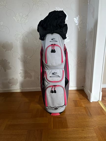 Cobra golfbag vagnmodell grå rosa