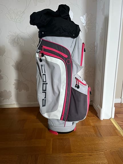 Cobra golfbag vagnmodell grå rosa
