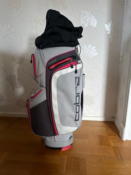 Cobra golfbag vagnmodell grå rosa