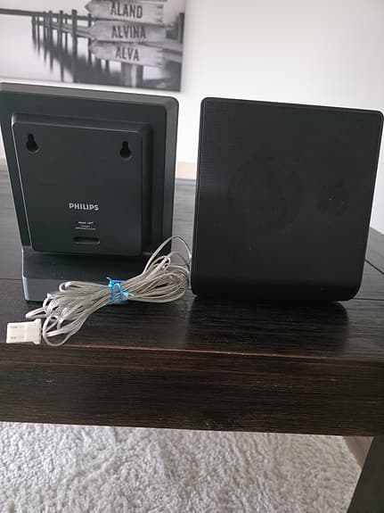 Philips högtalare trådbundna svart