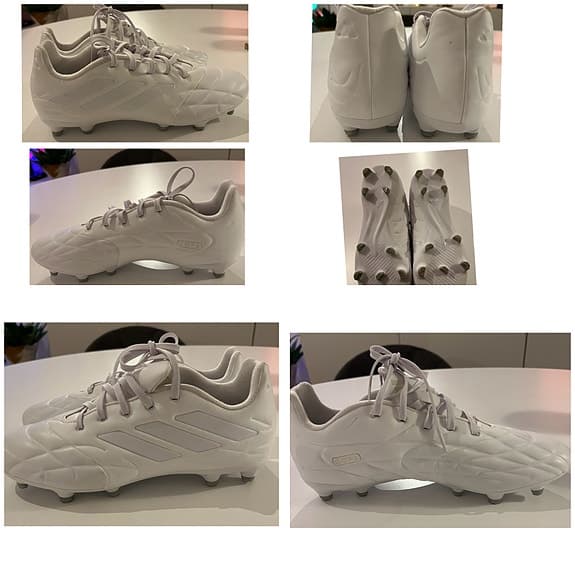 Adidas fotbollsskor dobbar vit