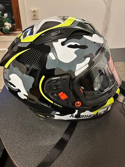 MC-Motorcykel Integralhjälm Street Camo Neon Yellow