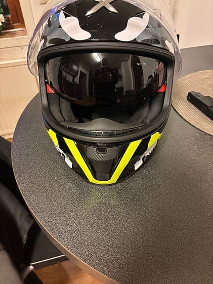 MC-Motorcykel Integralhjälm Street Camo Neon Yellow