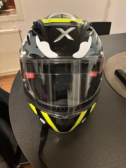 MC-Motorcykel Integralhjälm Street Camo Neon Yellow