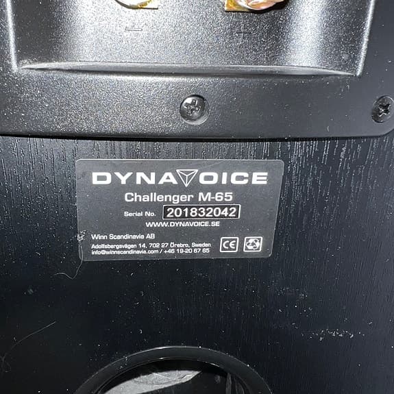 Dynavoice Challenger M-65 EX v4 högtalare golvstående svart