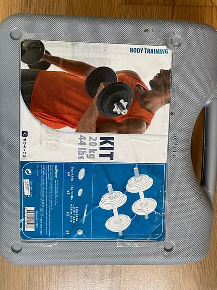 Training kit 20 kg from Domyos Träningsredskap, vikter i nyskick