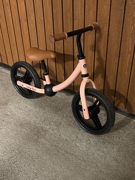 Balanscykel barn 12" rosa