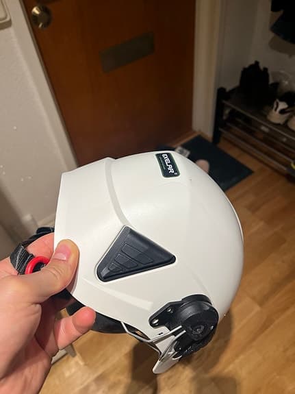 Climax skyddshjälm med hörselskydd vit
