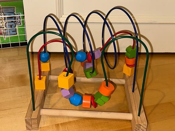 kulbana träleksak flerfärgad