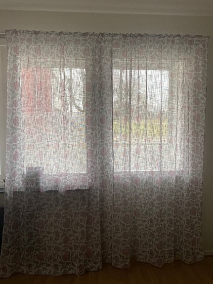 Hemtex gardin med mönster