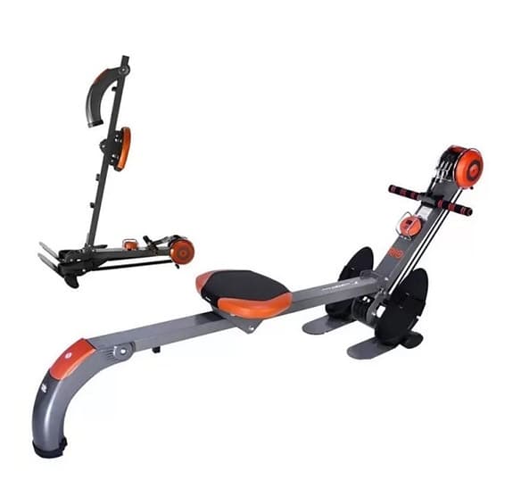 Roddmaskin träningsmaskin med digital display grå orange